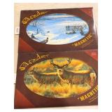 Pair of Safe Art magnetic signs