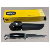 Buck Pathfinder sheath knife 0105BKS-B, leather sheath