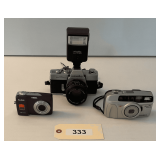 Minolta SLR With Flash  Minolta Freedom AF35  KODAK Easy Shake Camera