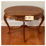 Small Oval Wooden Table  24"X17"X20"