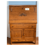 Vintage Oak Secretary  46"X16"X31"