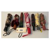 Seven Patterned Small Umbrellas