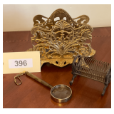 Letter Holders And Magnifying Glass