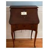 Small Antique Wooden Writing Desk   41"X16"X25"