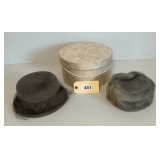Ladies Fur Pill Box Hats