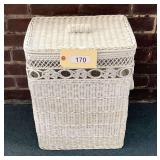 Small Handled Wicker Hamper  18"X12"X15"