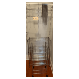 Two Wire Shelving Units 24"X12"X32"   Closet Organizers 30"X12"X14"