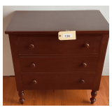 Small Wooden Cherry Chest  30"X18"X30"