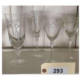 Royal Doulton Wellesley Crystal 6 Ice Teas 8 Flutes 9 Wines 8 Goblets
