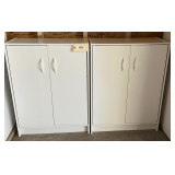 Two Faux Wood Cabinets  31"X12"X24"