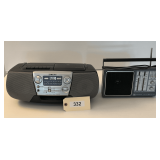 SONY CD Radio Cassette-Corder  GE AM/FM Radio