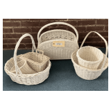 Six Wicker Baskets