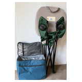 Tailgating Chair  Stadium Cushion  Cooler Bag