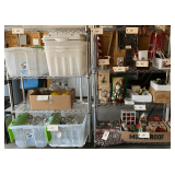 Two Sets Of Wire Shelving Units (Excluding Contents)