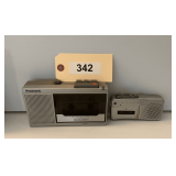 Panasonic Cassette Recorder & GE Hand Held Micro Cassette Voice Recorder
