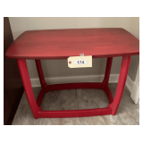 Small Red Wooden Table 30"X20"X20"