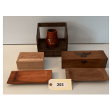 Decorative Wood Boxes 2 Trays & More