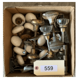 Large Assotment Of Vintage Porcelain & Glass Door Nobs