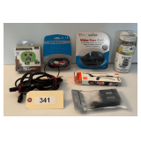 Two Pair Of Wireless Ear Buds  Stereo Cables  Coax Cable