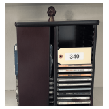 Revolving CD Storage Unit + 25 CDs Of Various Artists