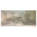 Cut Crystal & Glass Holloware 10 Pieces