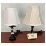 Two Small Table Lamps 16"