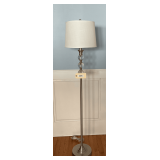 Metal & Glass Floor Lamp   62"
