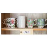 Four Pairs Of Coffee Mugs