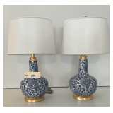 Two Matching Ceramic Lamps  26"