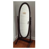 Oval Wooden Dressing Mirror   62"X22"