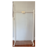 Metal Clothes Rack On Rollers   68"X33"X17"