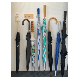 Eight Large Umbrellas