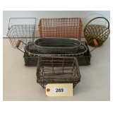 Nine Piece Wire Basket Assortment