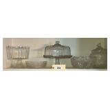 Crystal Glass Holloware Includes Biscuit Barrel, Trifle Bowl & More