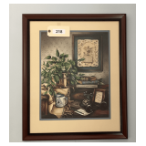 Framed & Matted Print Telephone Pioneers Of America By J. Anderson  27"X22"