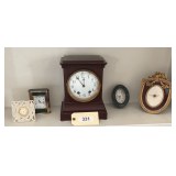 Seth Thomas Mantle Clock & 4 Small Clocks