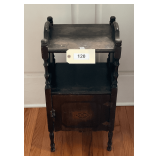 Small Antique Wooden Table With Storage    27"X11"X13"