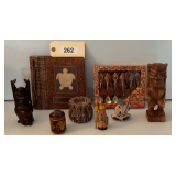 Decorative Wood & Ceramics Includes Buddha & Tiki Souvenir Spoons Of Kazakhstan & More