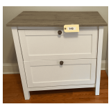 Two Drawer Filing Cabinet With Hanging Files 30"X21"X31"
