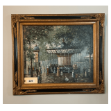 Painting Of A Day In The Park  32"X27"