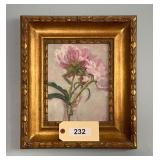 Framed Floral Painting    16"X13"