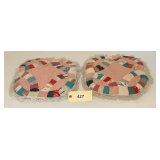 Hand Stitched Seat Cushions With Small Blemish