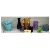 Colored Glass Giftware   (8 Pieces)