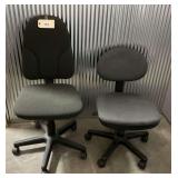 Set of Two Rolling Office Chairs