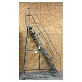 Industrial Rolling Steel Safety Stairway with Handrails