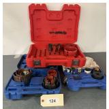 Assorted Hole Saw Blade Sets in Carrying Cases