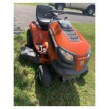 Husqavarna Riding lawnmower w/ 540 CC, 18.5 Horsepower engine. Good condition, runs well.