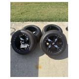 4 SS 16" golf cart tires. Like New.