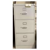 HON Three-Drawer Metal Vertical File Cabinet