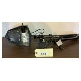 Black Adjustable Magnifying Desk Lamp with Fluorescent Bulb
